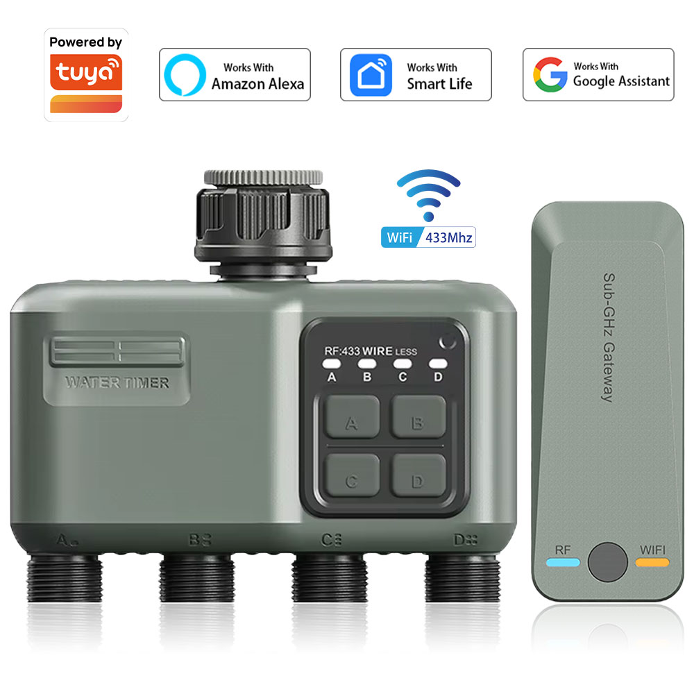 Yoocaa Smart Garden - Timer Digitale Programmabile a 4 Uscite
