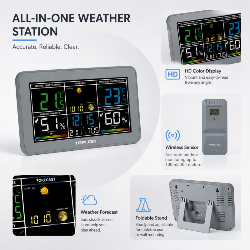 TEPLOM Stazione Meteo Digitale - Garden Weather Station recensione e prezzo