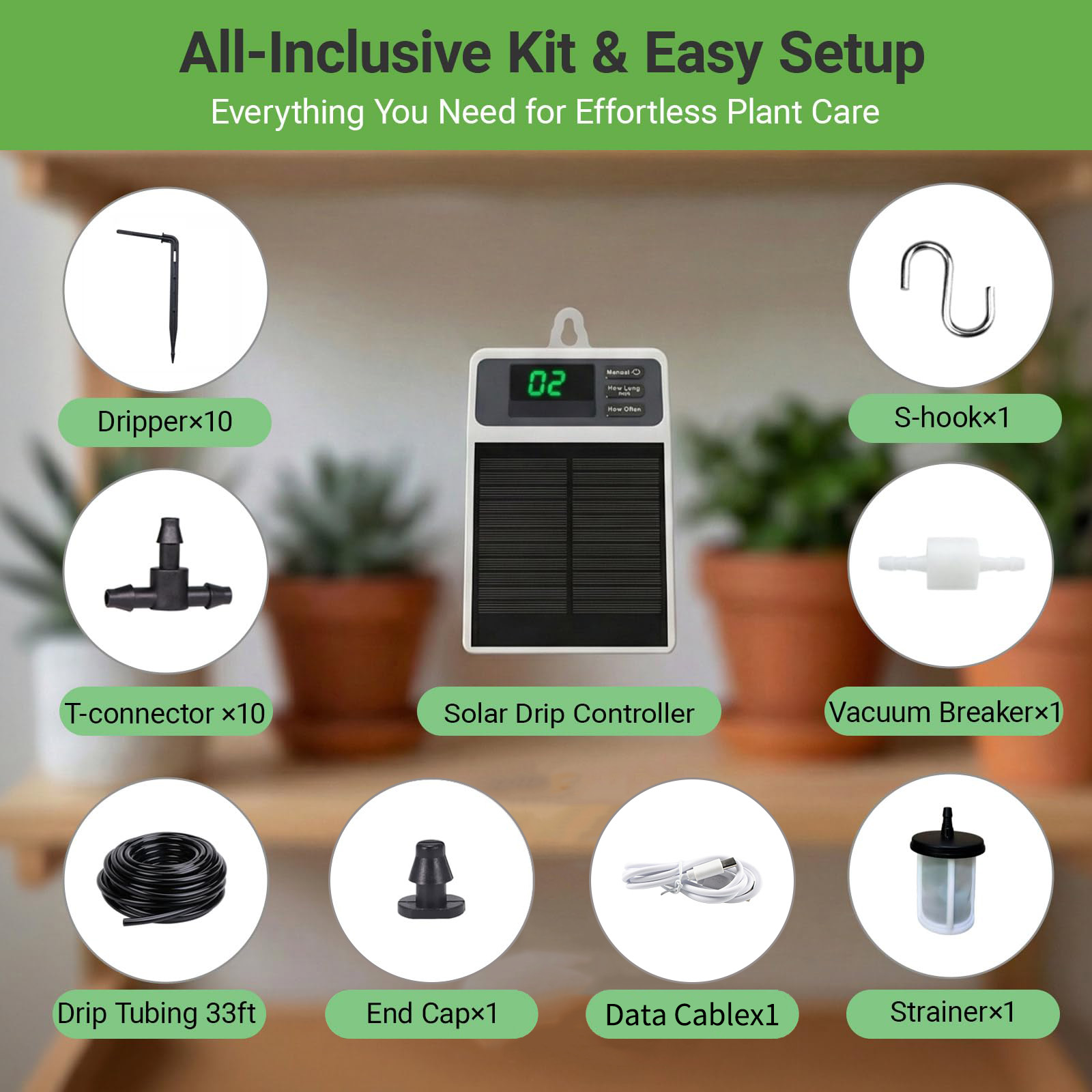 Sistema di irrigazione solare  - Yoocaa Smart Garden recensione e prezzo