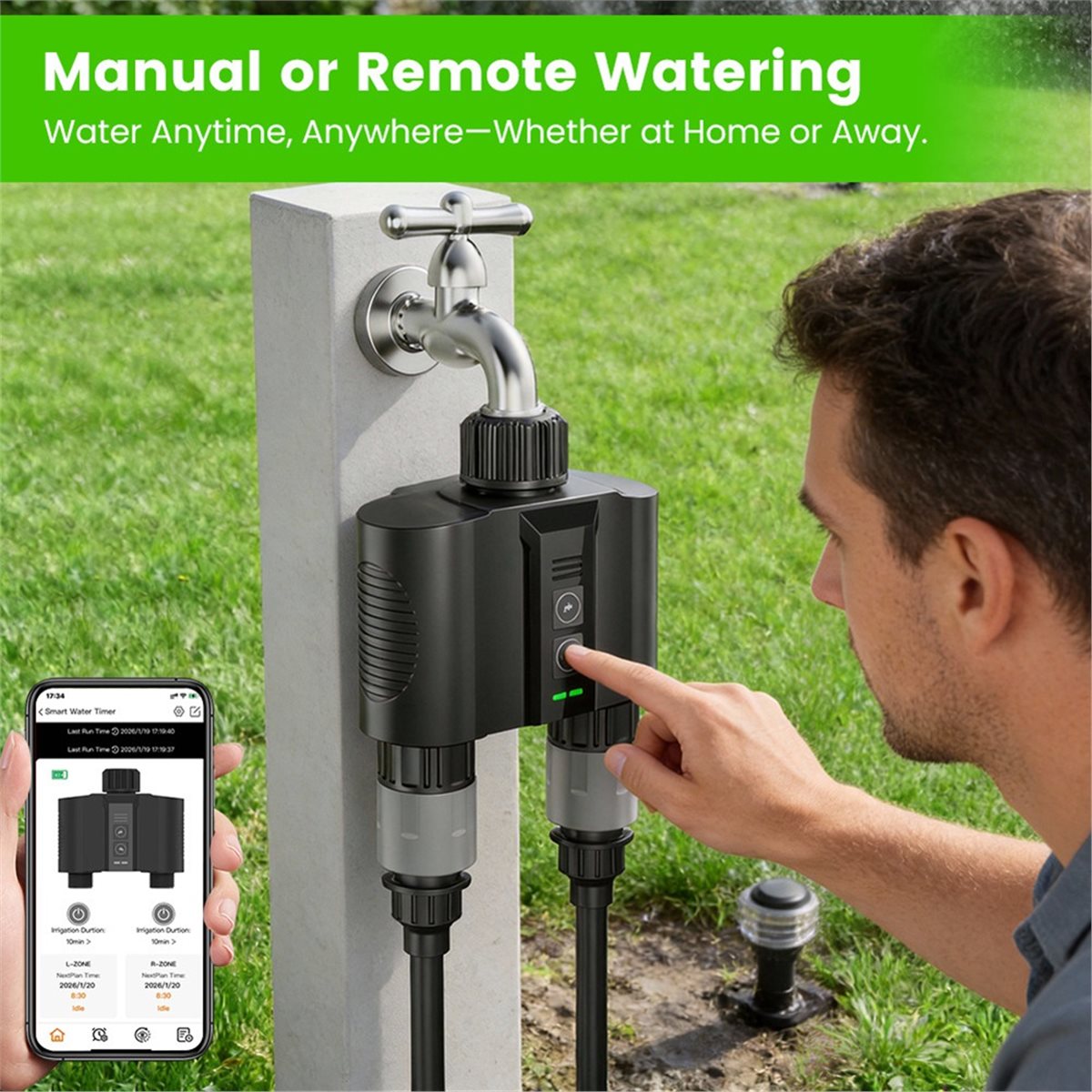 Y17A 1 Set Timer WiFi per Irri - Smart Garden Water recensione e prezzo